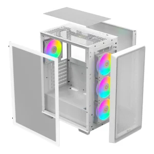 Корпус для комп'ютера ATX W/O PSU GAMMA C60 WH ARGB (GAMMA-C60-WHG400XX-GL) OCYPUS UA