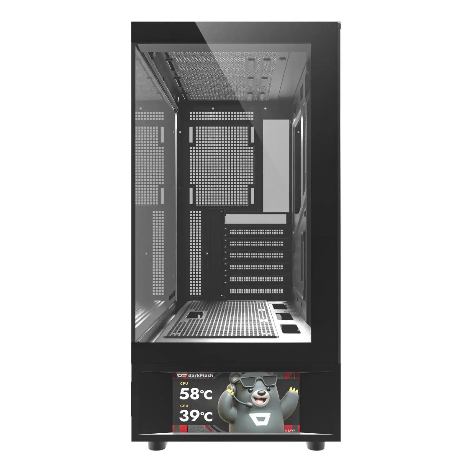 Корпус для комп'ютера DARK FLASH DS950V ATX без блока живлення, чорний (DS950V BLACK) UA