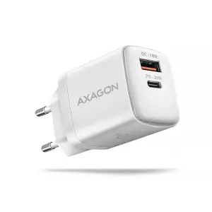 МЗП AXAGON ACU-PQ20W, QC3.0/AFC/FCP + PD type-C, 20W, Білий UA