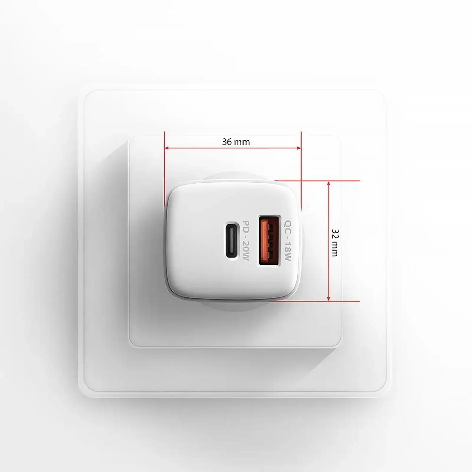 МЗП AXAGON ACU-PQ20W, QC3.0/AFC/FCP + PD type-C, 20W, Білий UA
