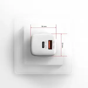 МЗП AXAGON ACU-PQ20W, QC3.0/AFC/FCP + PD type-C, 20W, Білий UA