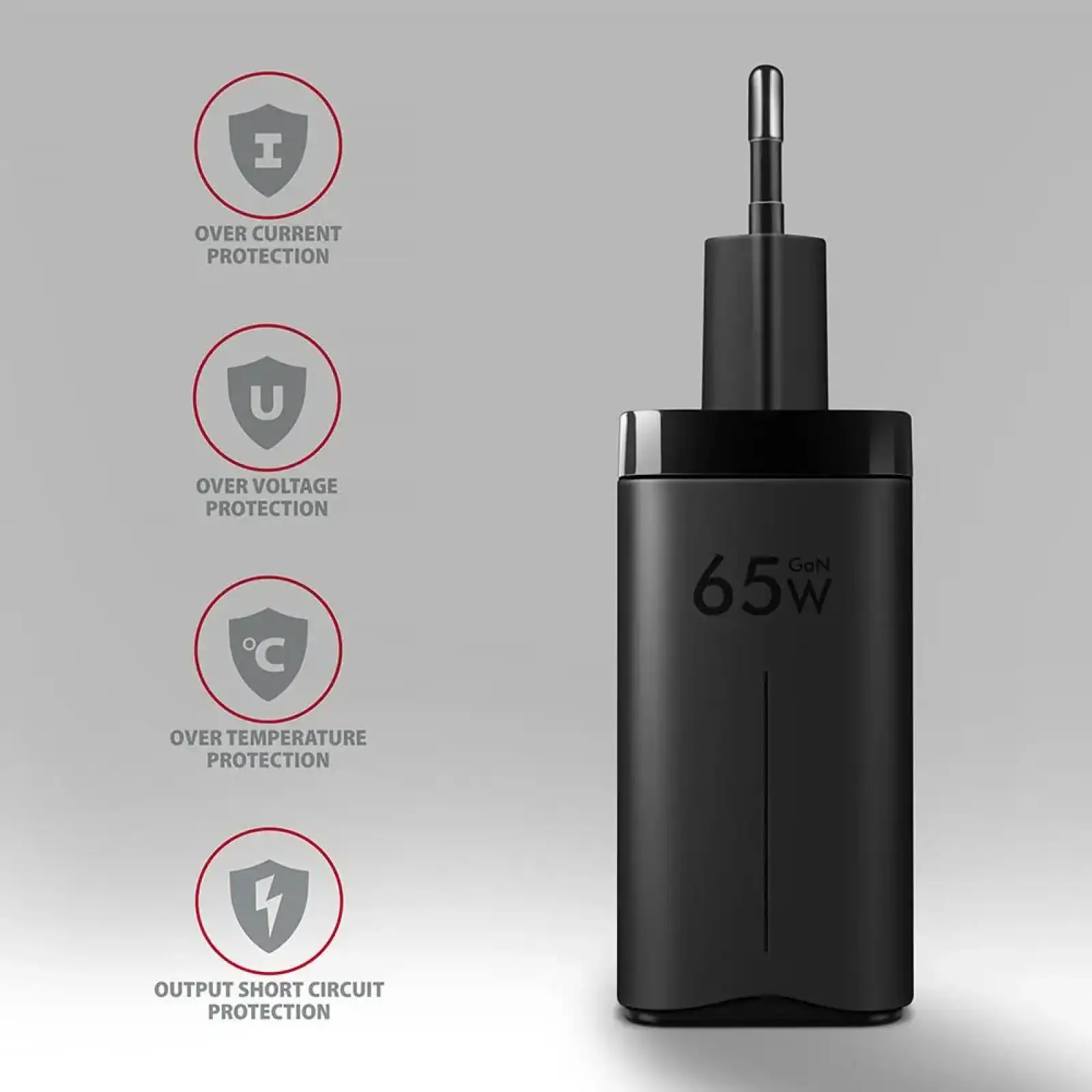 МЗП AXAGON ACU-DPQ65, 3x port (USB + dual USB-C), PD3.0/QC4+/PPS/Apple, 65W, Чорний UA