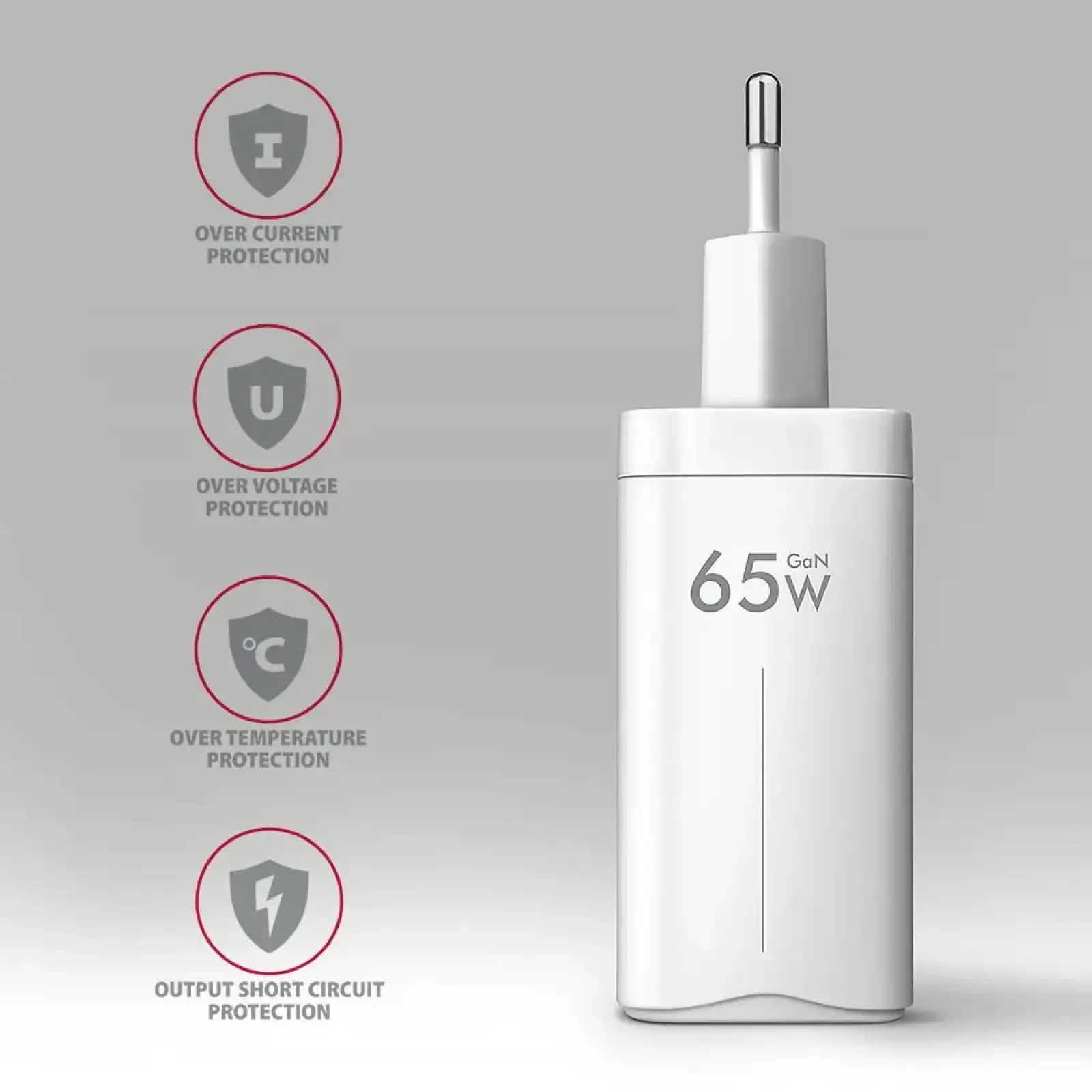 МЗП AXAGON ACU-DPQ65W, 3x port (USB + dual USB-C), PD3.0/QC4+/PPS/Apple, 65W, Білий UA