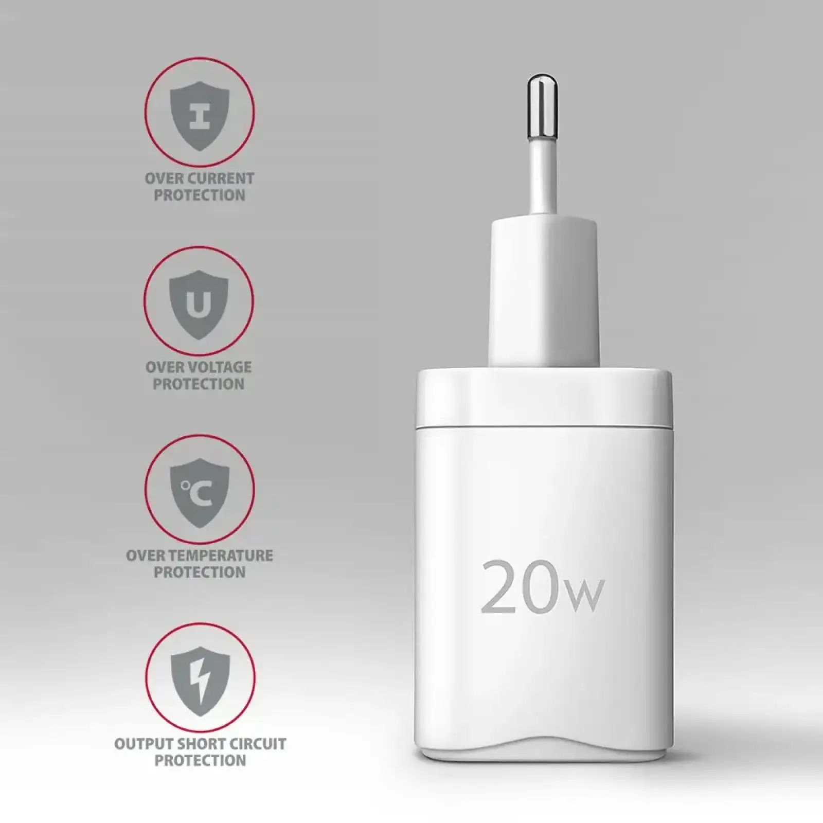 МЗП AXAGON ACU-PQ20W, QC3.0/AFC/FCP + PD type-C, 20W, Білий UA