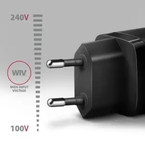 МЗП AXAGON ACU-PQ30, QC3.0,4.0/AFC/FCP/PPS/Apple + PD type-C, 30W, Чорний UA