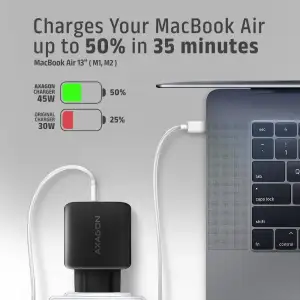 СЗУ AXAGON ACU-PQ45, QC3.0,4.0/AFC/FCP/PPS/Apple + PD type-C, 45W, Чорний UA