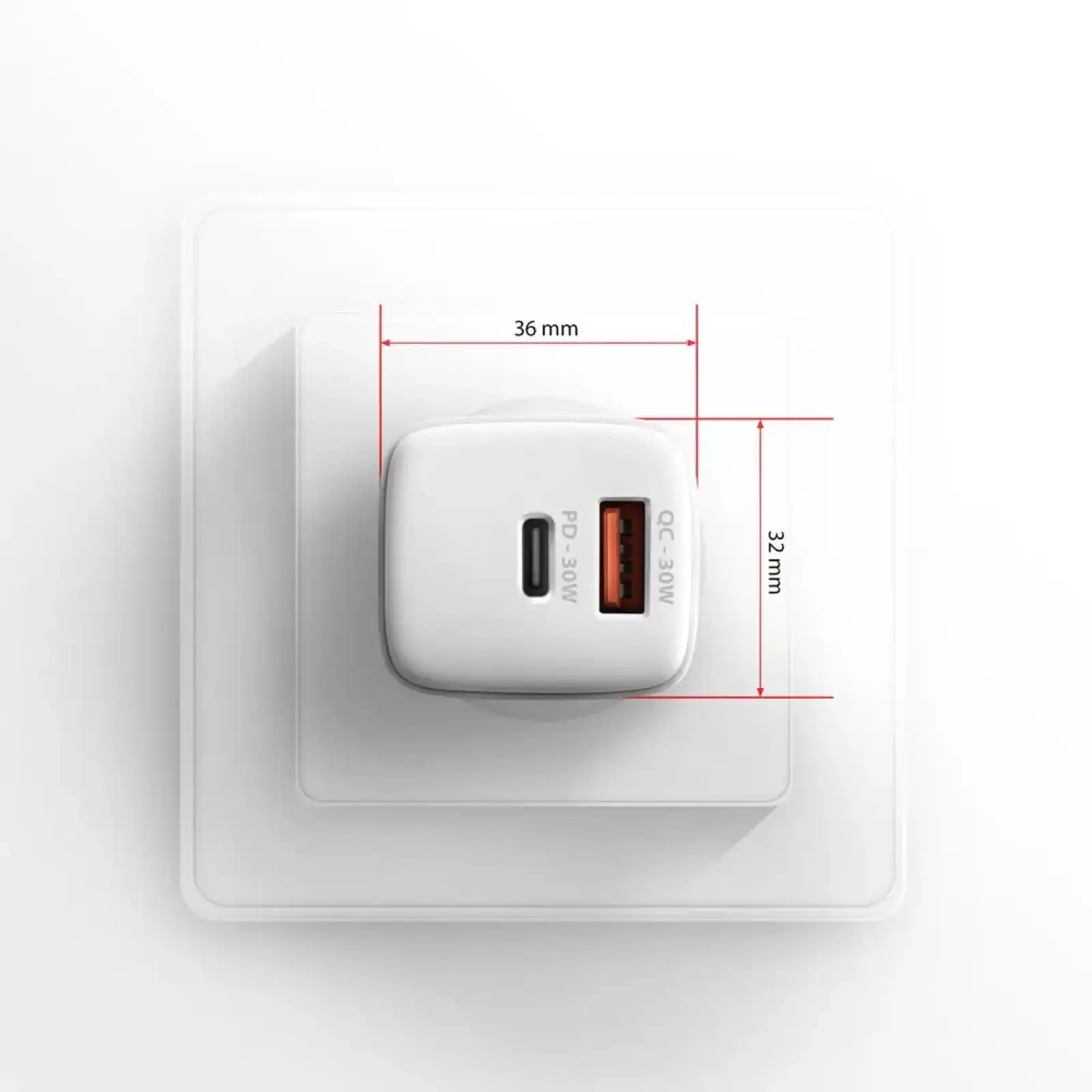 МЗП AXAGON ACU-PQ30W, QC3.0,4.0/AFC/FCP/PPS/Apple + PD type-C, 30W, Білий UA