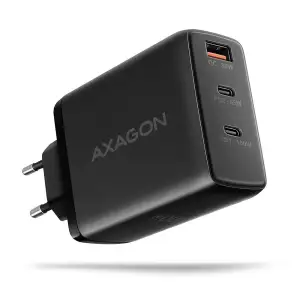 МЗП AXAGON ACU-DPQ100, 3x port (USB + dual USB-C), PD3.0/QC4+/PPS/Apple, 100W, Чорний UA