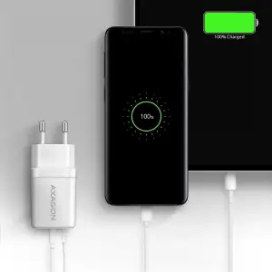 МЗП AXAGON ACU-PQ30W, QC3.0,4.0/AFC/FCP/PPS/Apple + PD type-C, 30W, Білий UA