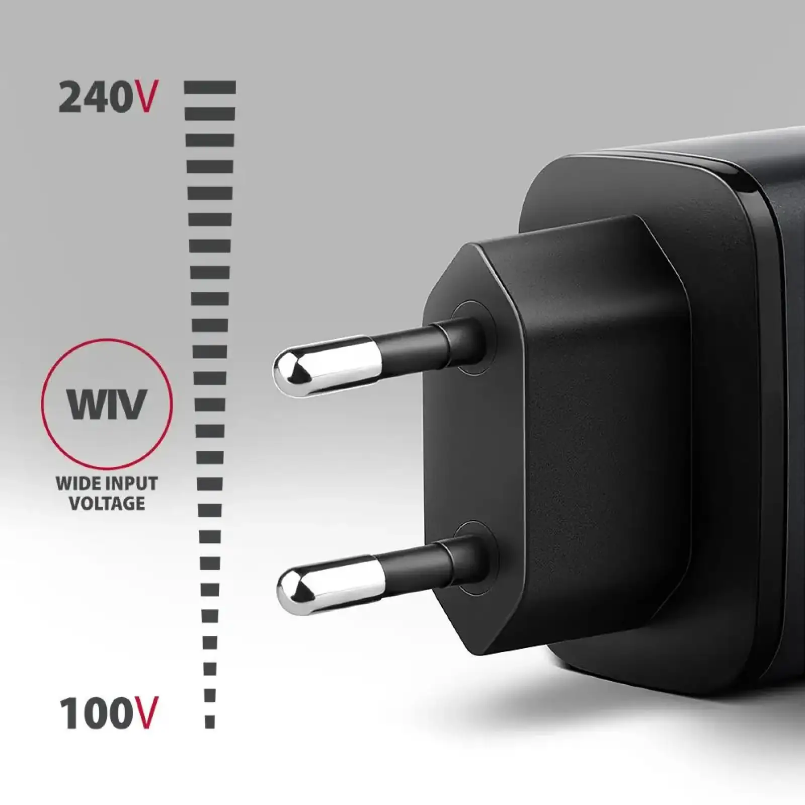 МЗП AXAGON ACU-PQ67, 2x port (USB + USB-C), PD3.0/QC4+/PPS/Apple, 67W, сірий UA