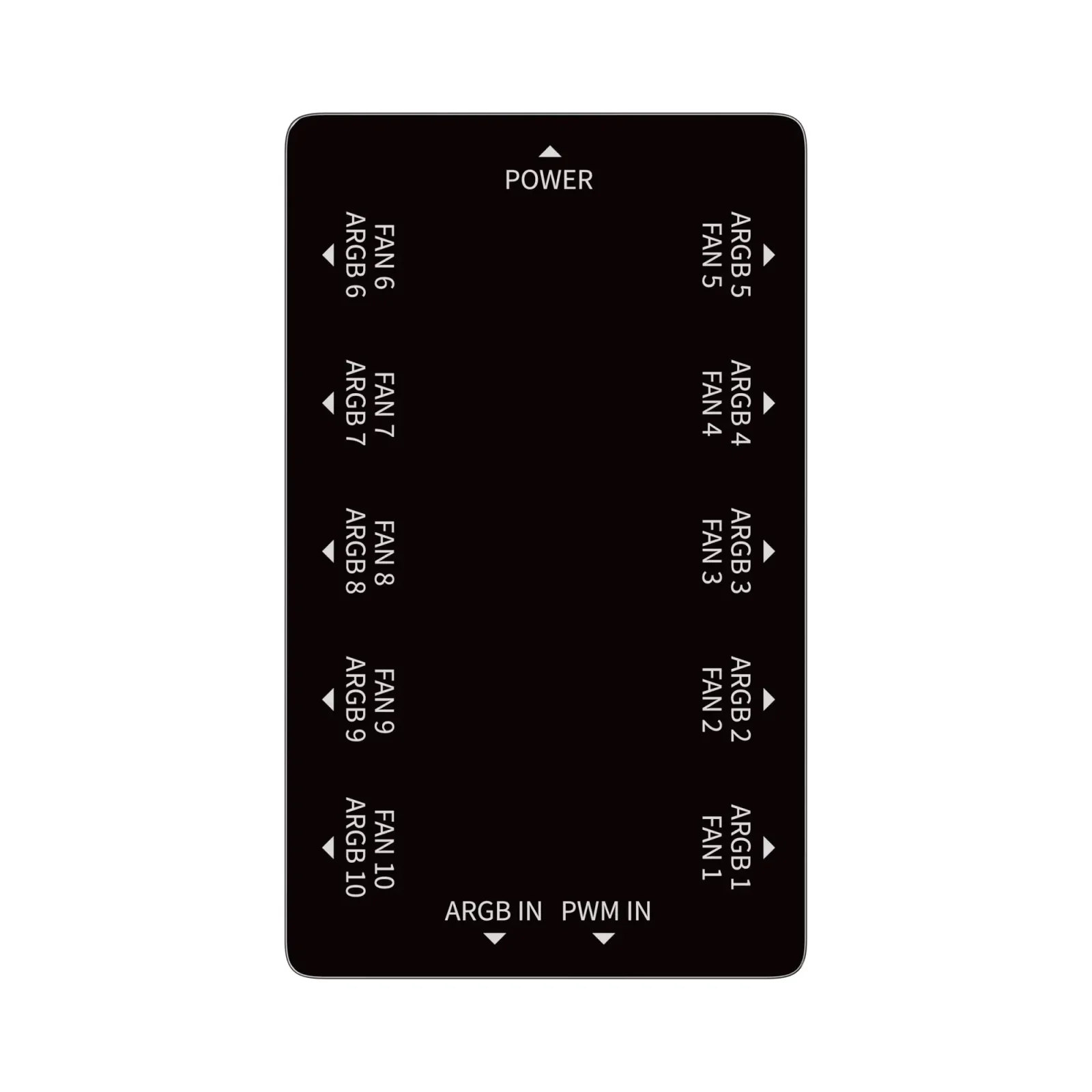 Розгалужувач вентиляторів корпусу ПК DELTA EH10 BK (DELTA-EH10-BKN00XXX-GL) OCYPUS UA