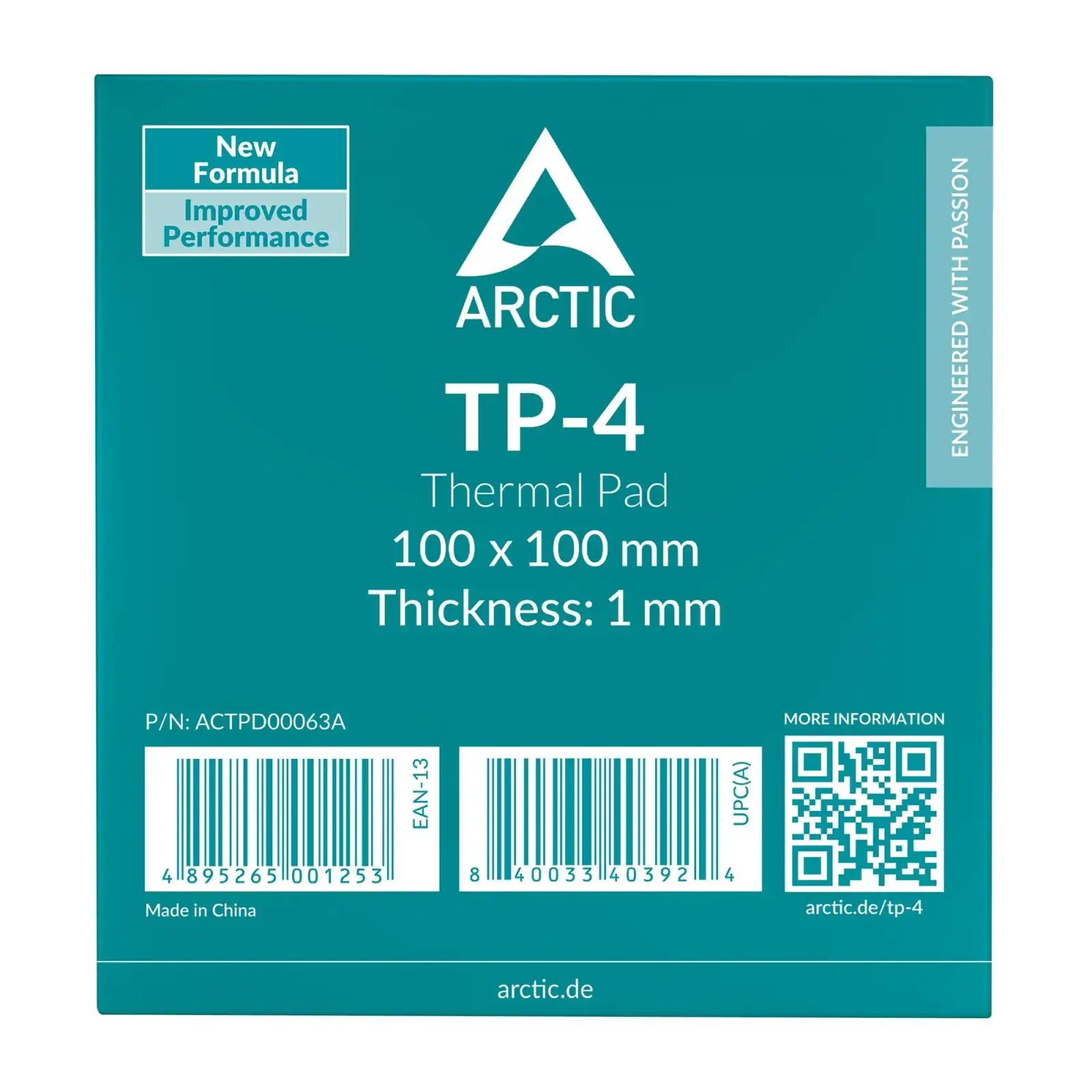 Термопрокладка для процесора 100X100X1.0 ACTPD00063A ARCTIC UA