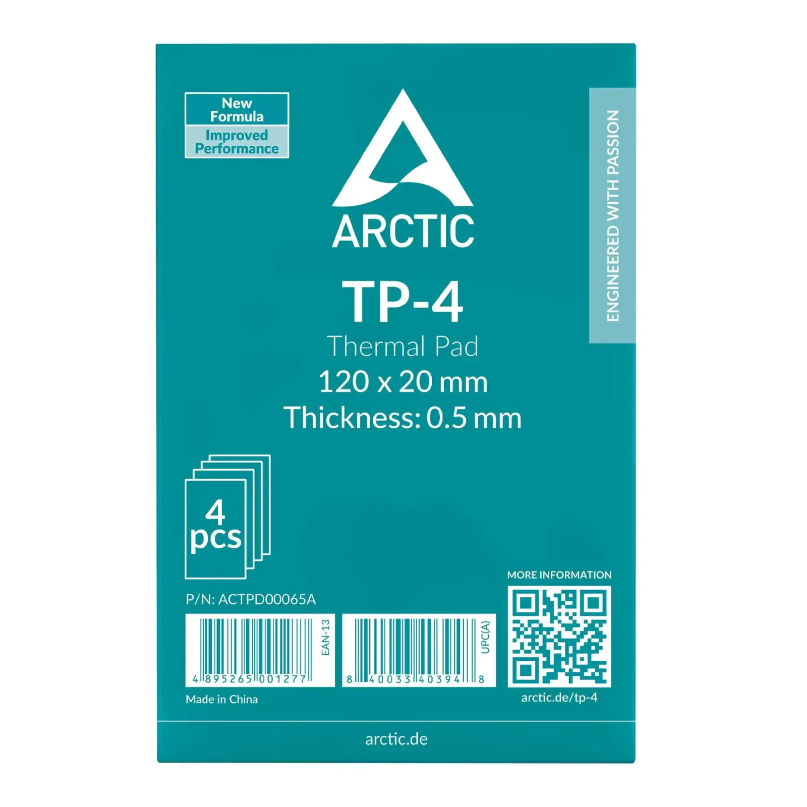 Термопрокладка для процесора 4PK 120X20X0.5 ACTPD00065A ARCTIC UA