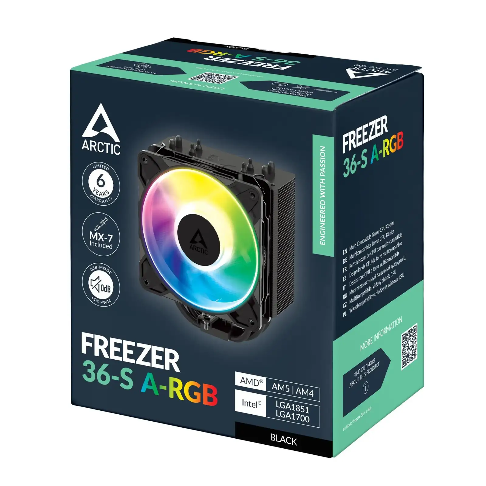 Повітряне охолодження Arctic Freezer 36-S A-RGB (ACFRE00198A) UA