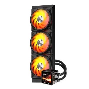 Система охолодження для комп’ютерного процесора DARK FLASH DE360 чорний (DE360 BLACK) UA