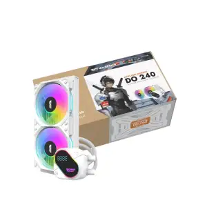 Система охолодження для комп’ютерного процесора DARK FLASH DO240 білий (DO240 WHITE) UA
