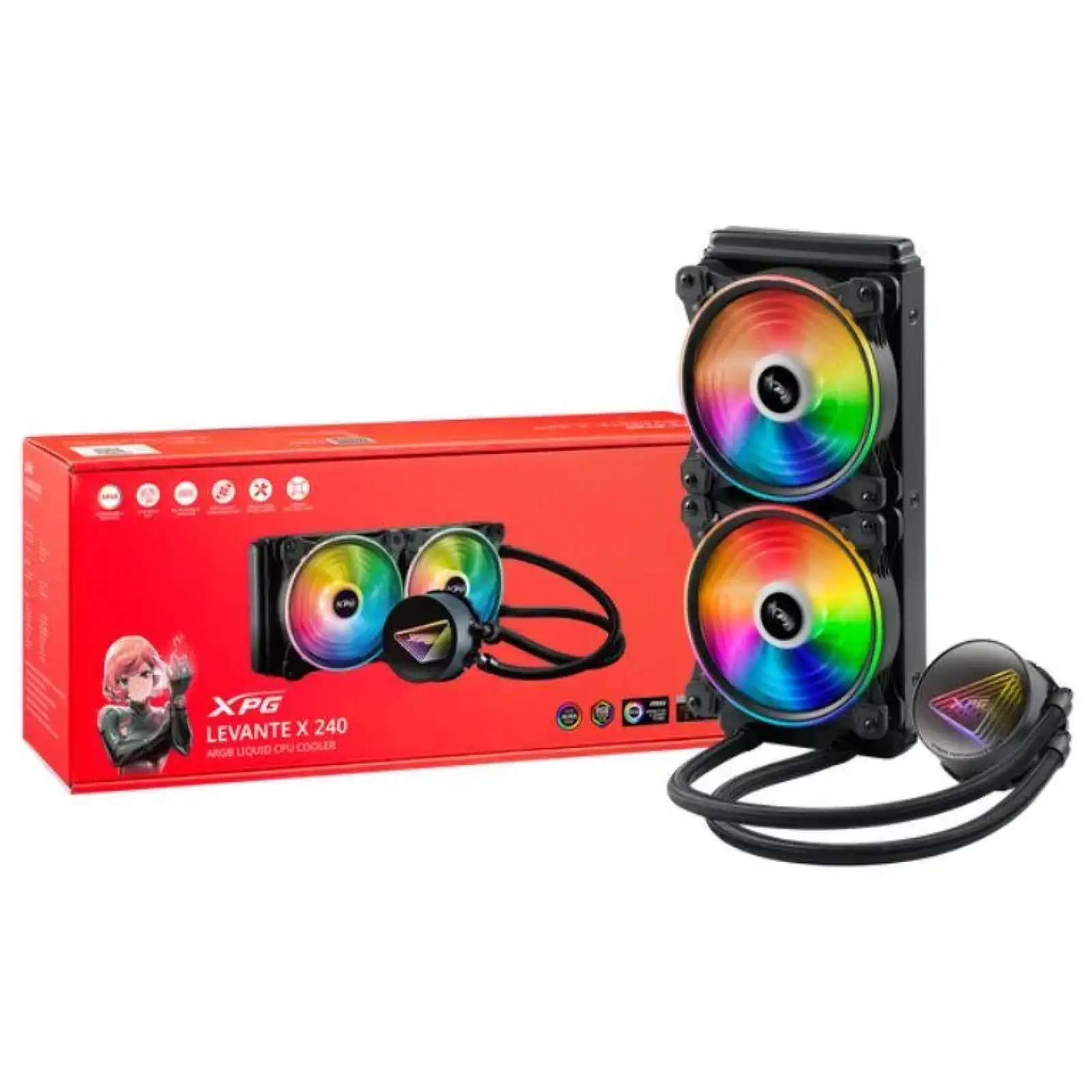 Система охолодження для комп’ютерного процесора LEVANTEX240-BKCWW ADATA UA