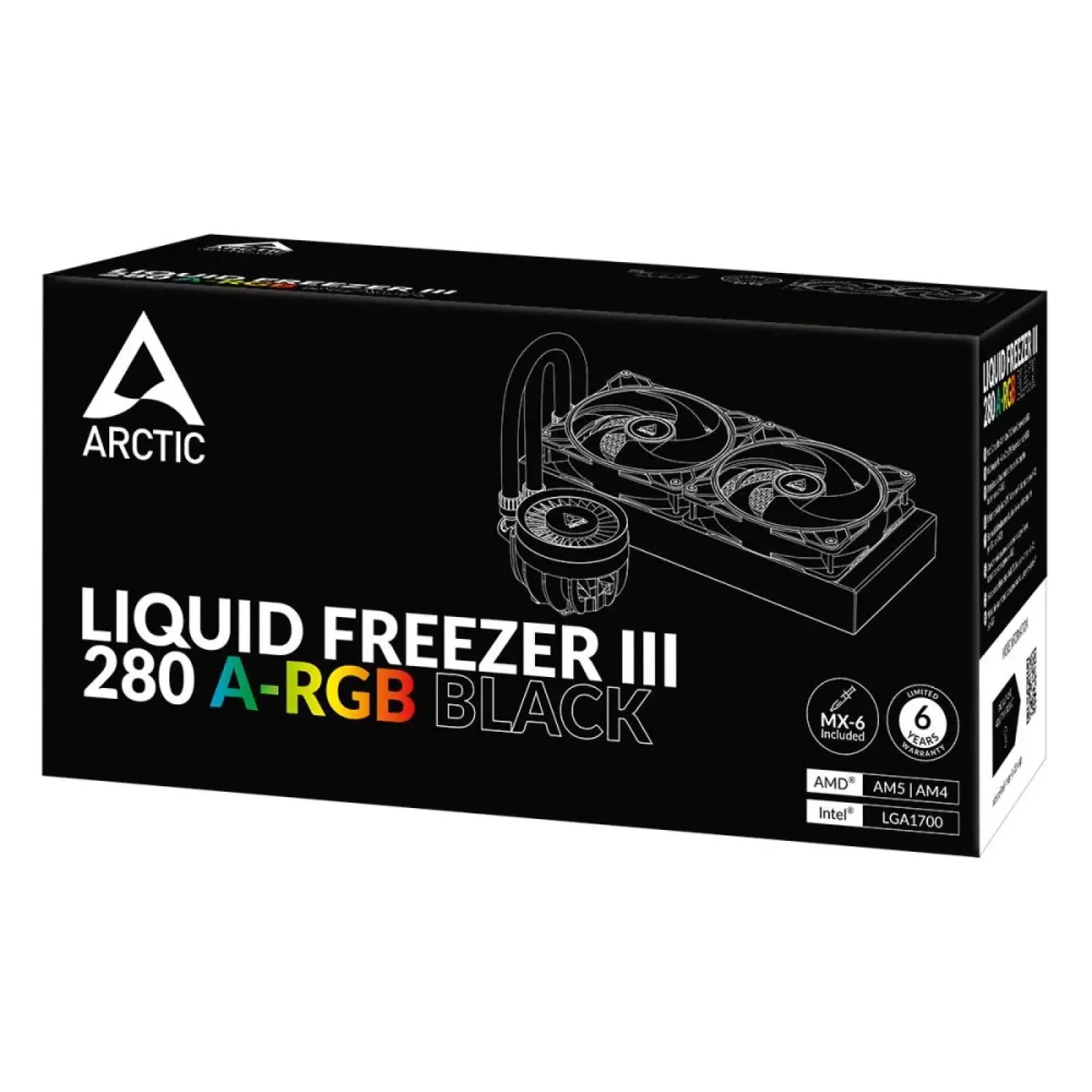 Водяное охлаждение Arctic Liquid Freezer III 280 A-RGB Black (ACFRE00143A) UA