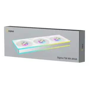 Вентиляторна панель SIGMA F36 ARGB білий (SIGMA-F36-WH3AM00X-GL) OCYPUS UA
