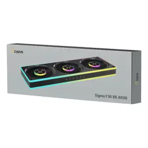 Вентиляторна панель SIGMA F36 ARGB чорний (SIGMA-F36-BK3AM00X-GL) OCYPUS UA