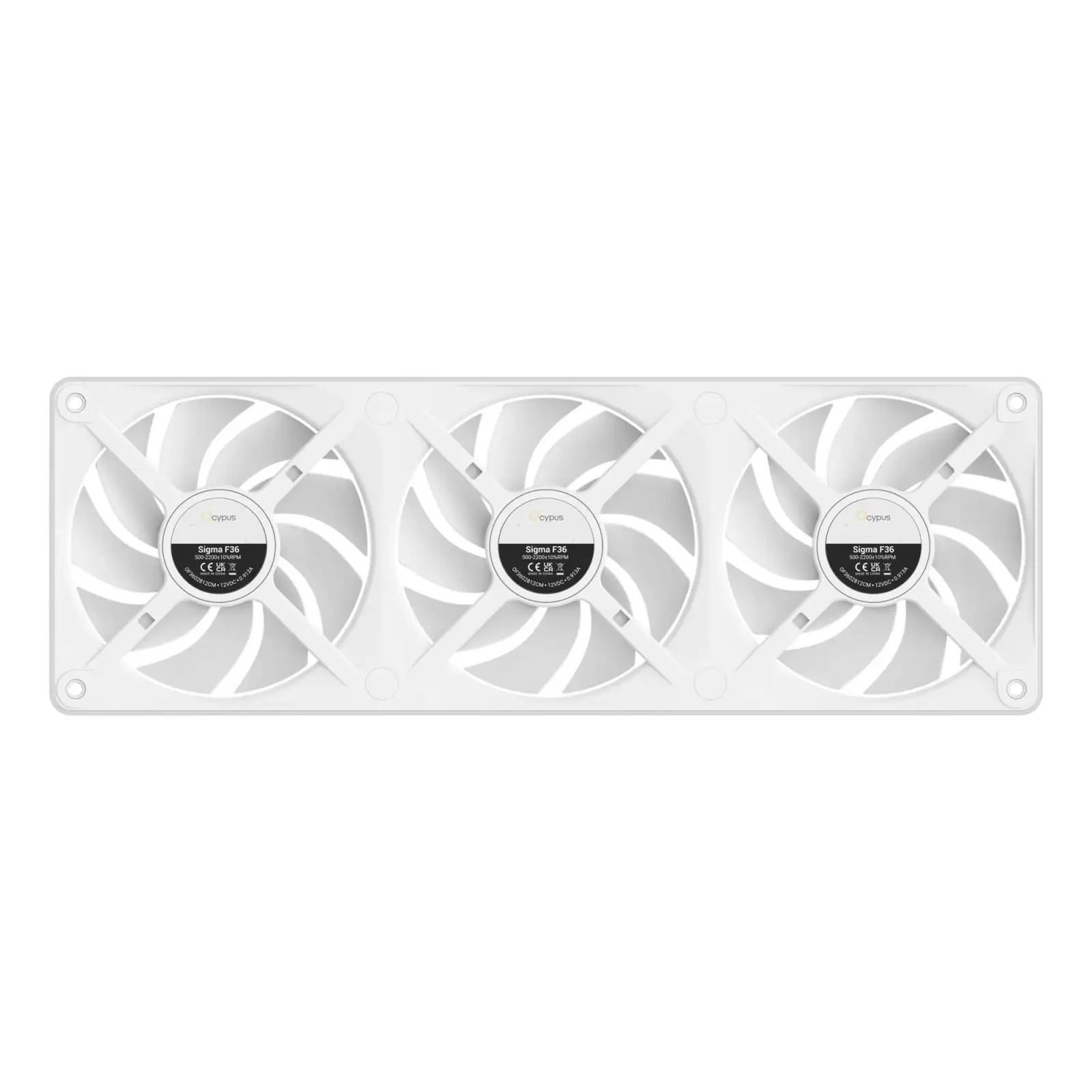 Вентиляторна панель SIGMA F36 ARGB білий (SIGMA-F36-WH3AM00X-GL) OCYPUS UA