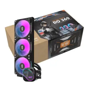 Система охолодження для комп’ютерного процесора DARK FLASH DO360 чорний (DO360 BLACK) UA
