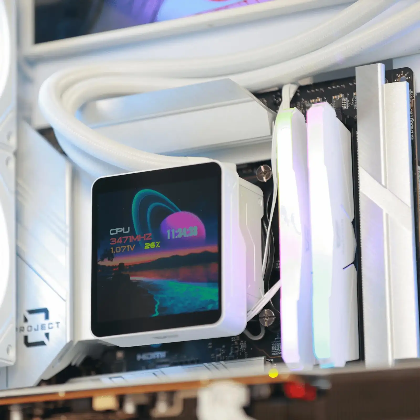 Система охолодження для комп'ютерного процесора DARK FLASH DV360S MAX, білий (DV360S MAX WHITE) UA