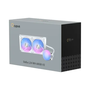 Система рідинного охолодження для комп'ютерного процесора DELTA L24 WH ARGB V2 (DELTA-L24-WH2AAWNN02X-GL) OCYPUS UA
