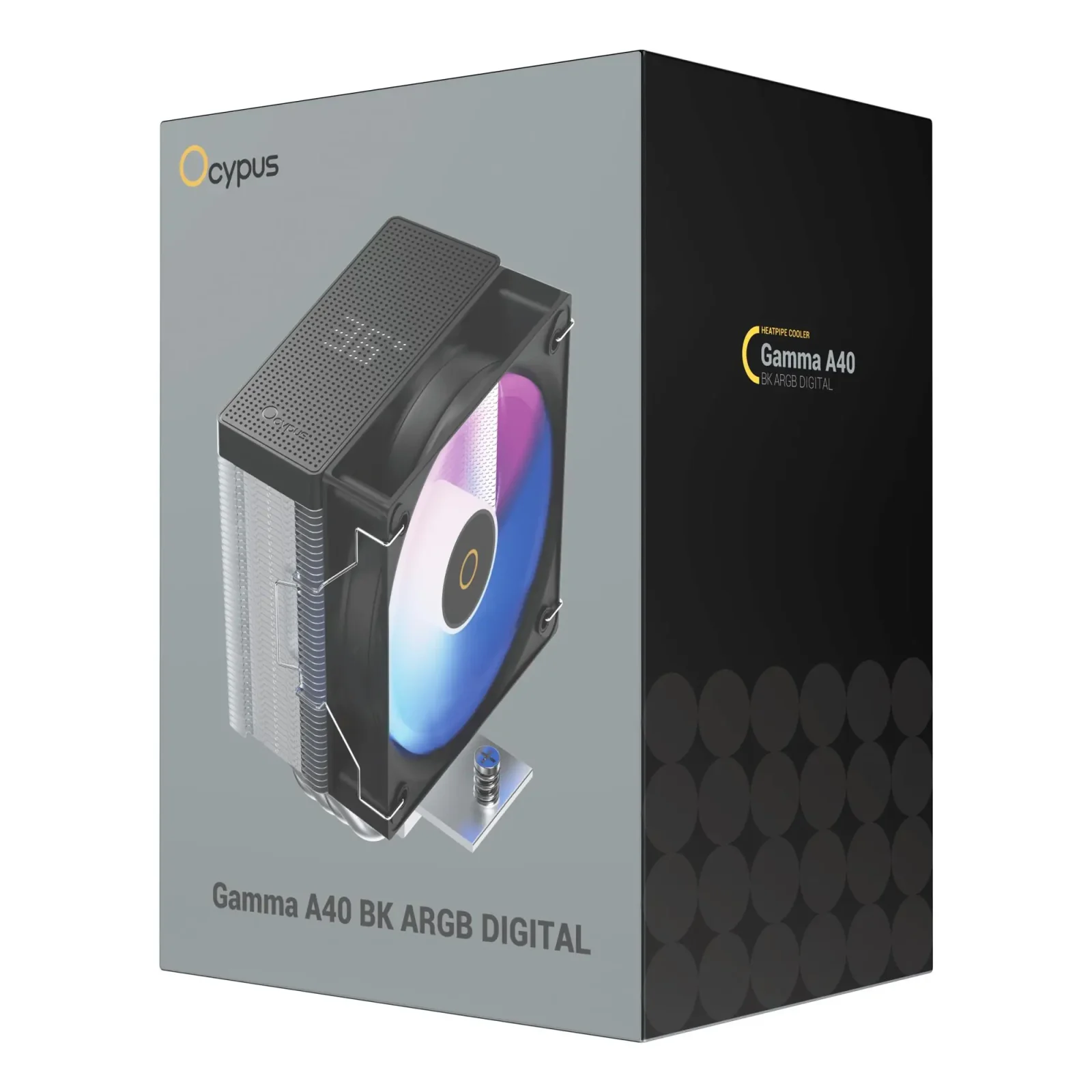 Система охолодження для комп'ютерного процесора GAMMA A40 BK ARGB DIGITAL (GAMMA-A40-BK1NAWD00X-GL) OCYPUS UA