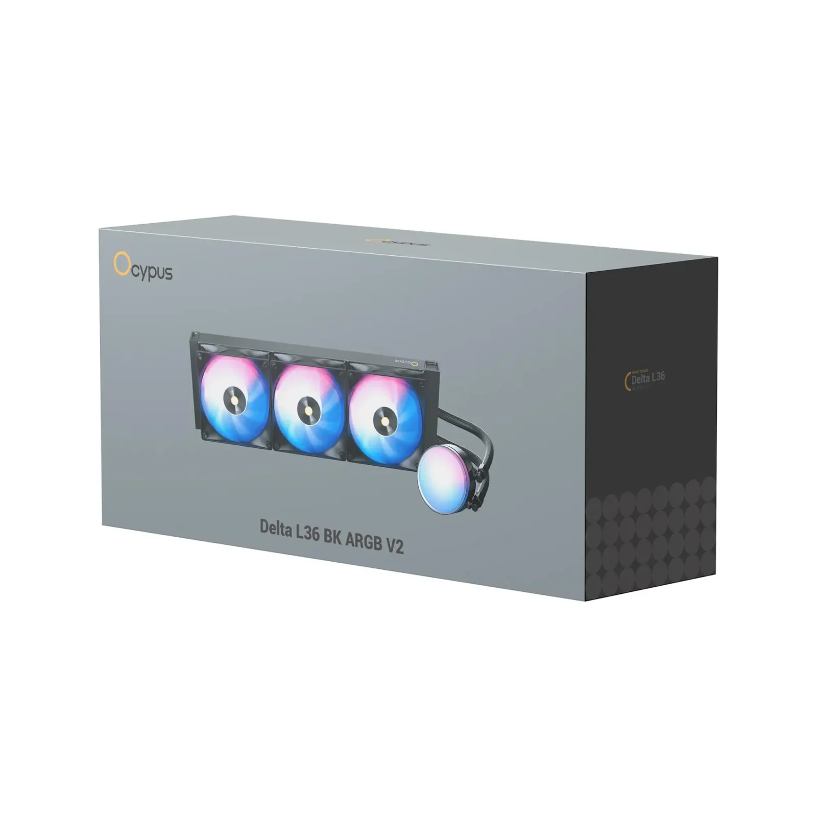 Система рідинного охолодження для комп'ютерного процесора DELTA L36 BK ARGB V2 (DELTA-L36-BK3AAWNN02X-GL) OCYPUS UA