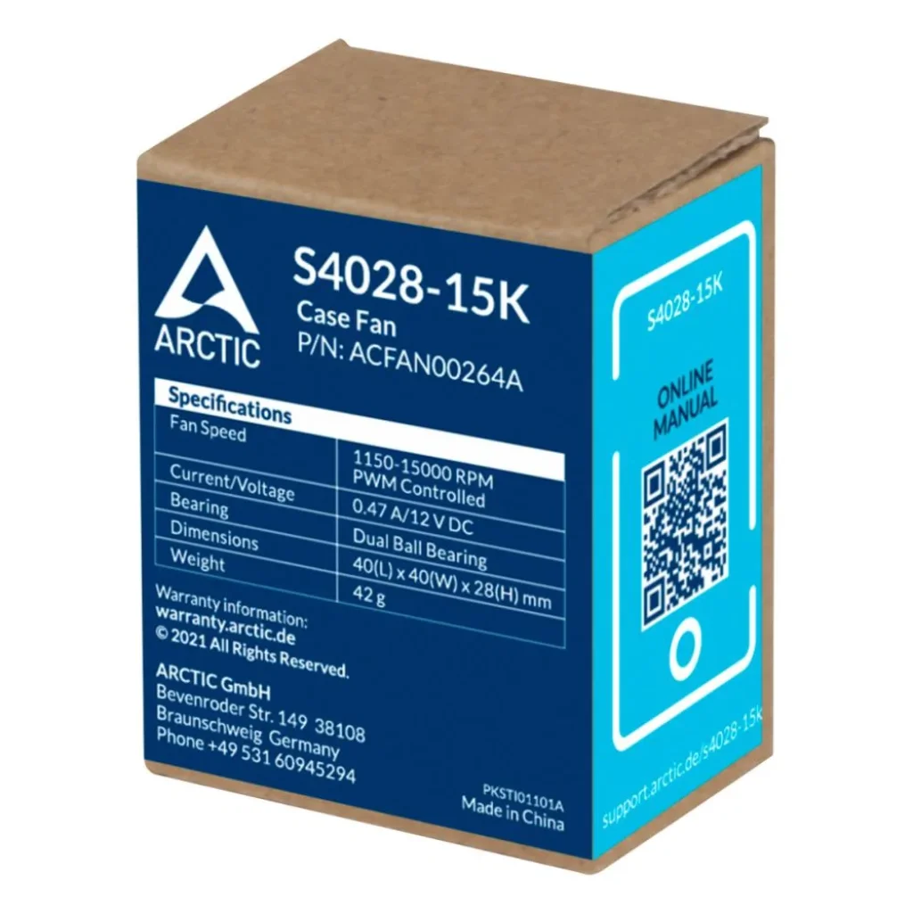 Корпусний вентилятор 40MM S4028-15K ACFAN00264A ARCTIC UA
