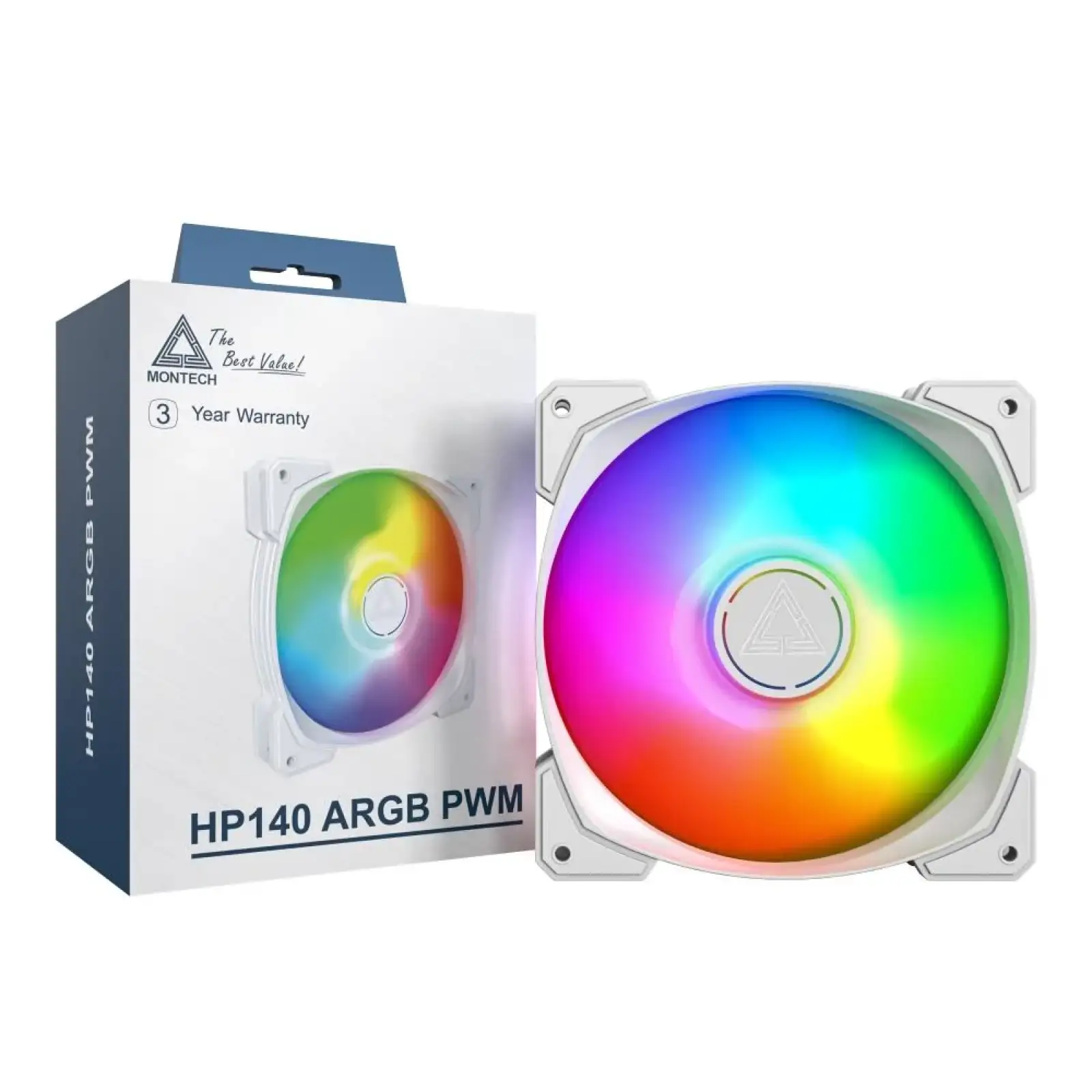 Корпусний вентилятор 140MM HP140 PWM WHITE MONTECH UA