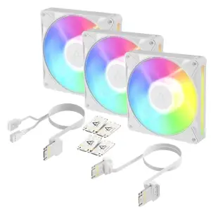 Набір із трьох вентиляторів для корпусу 140MM BioniX P14 A-RGB 3-PACK WHT ACFAN00342A ARCTIC UA