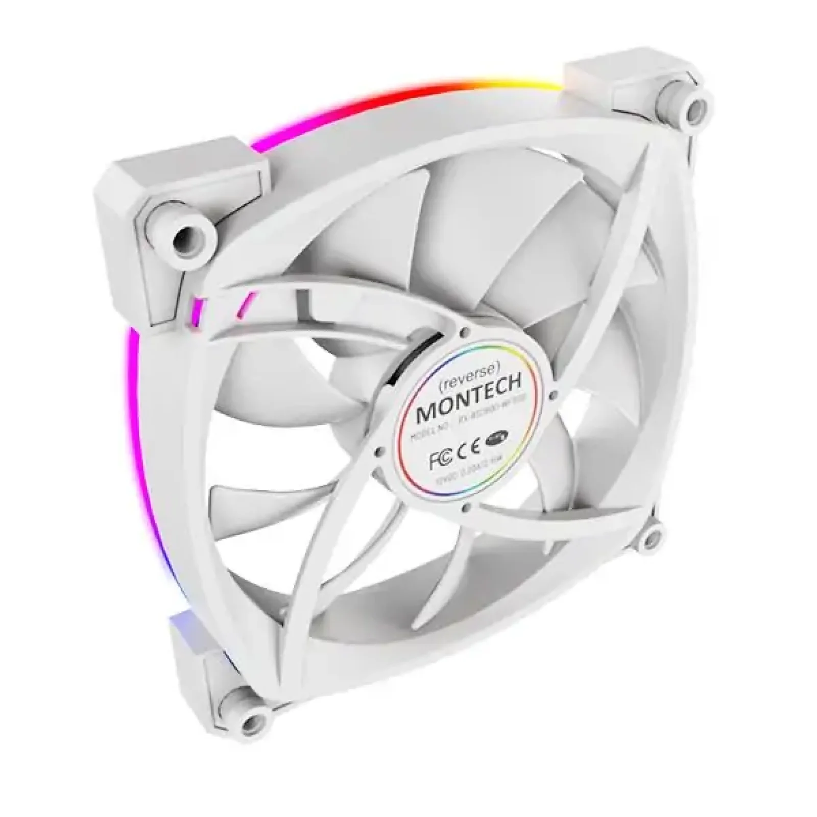 Корпусний вентилятор 120MM RX120 PWM WHITE MONTECH UA