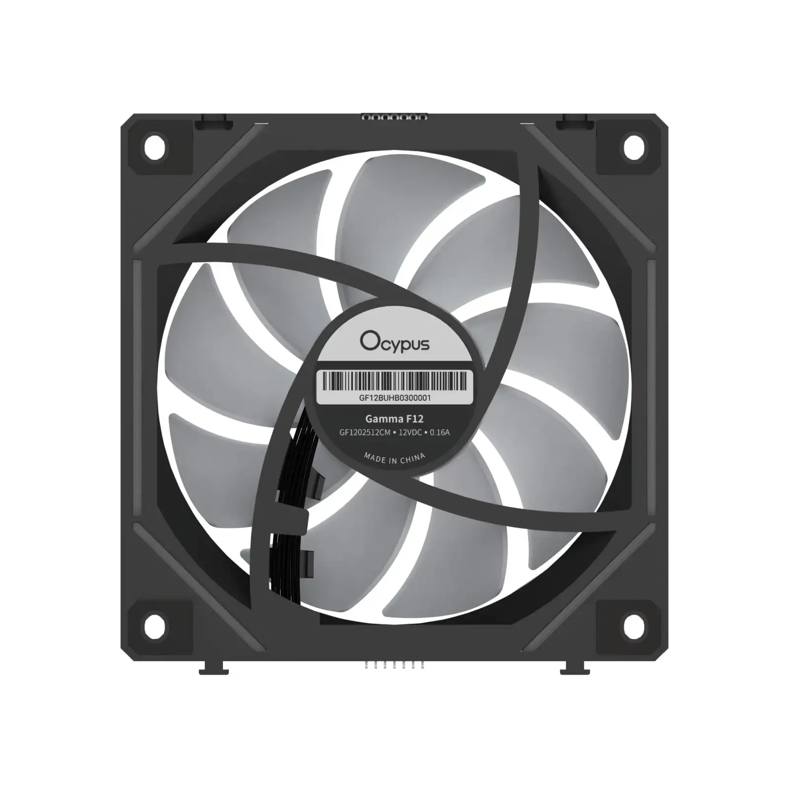 Корпусний вентилятор 120MM GAMMA F12 UNI ARGB чорний (GAMMA-F12-BK1AM00U-GL) OCYPUS UA