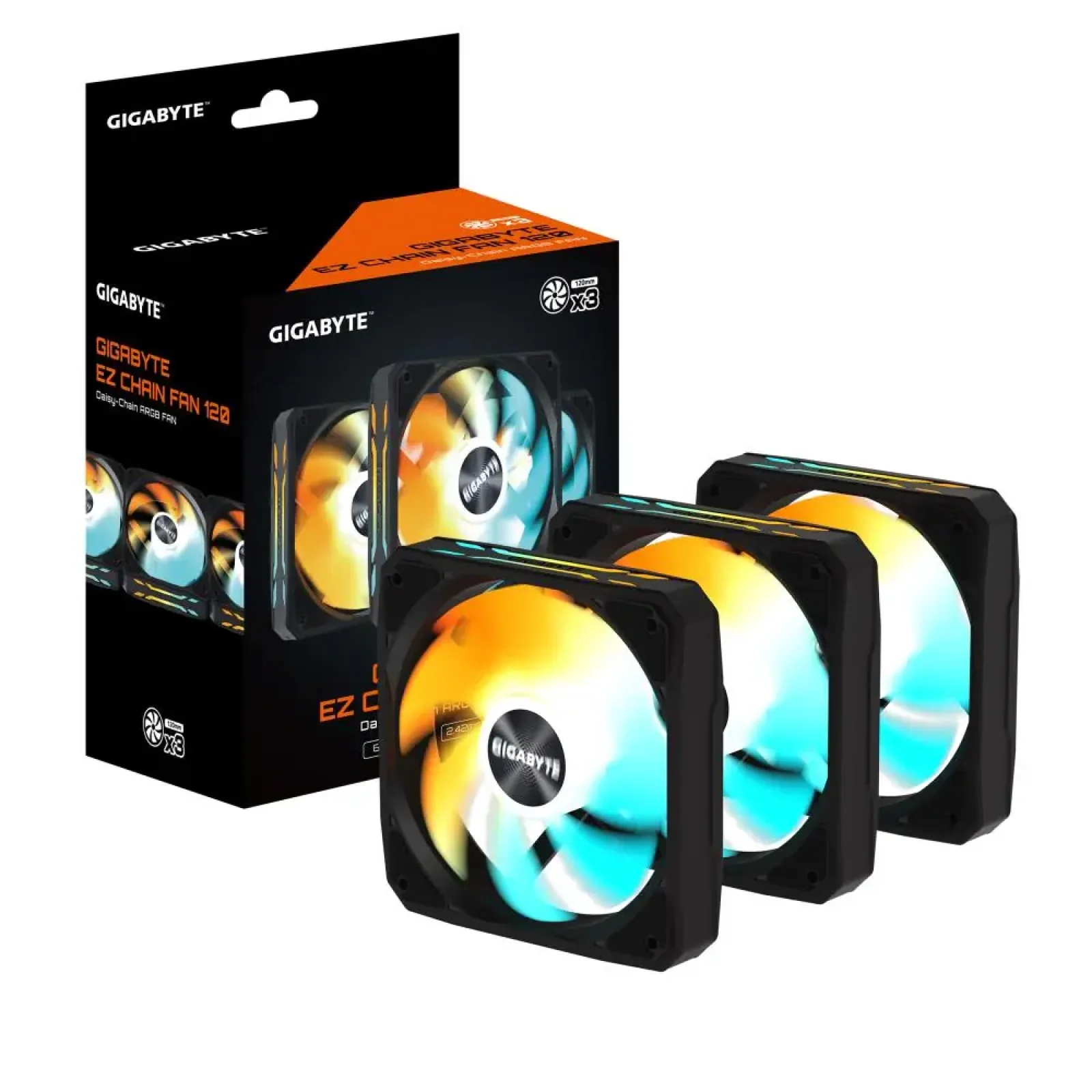 Корпусний вентилятор 120MM ARGB GP-GBT EZFAN1203 GIGABYTE UA