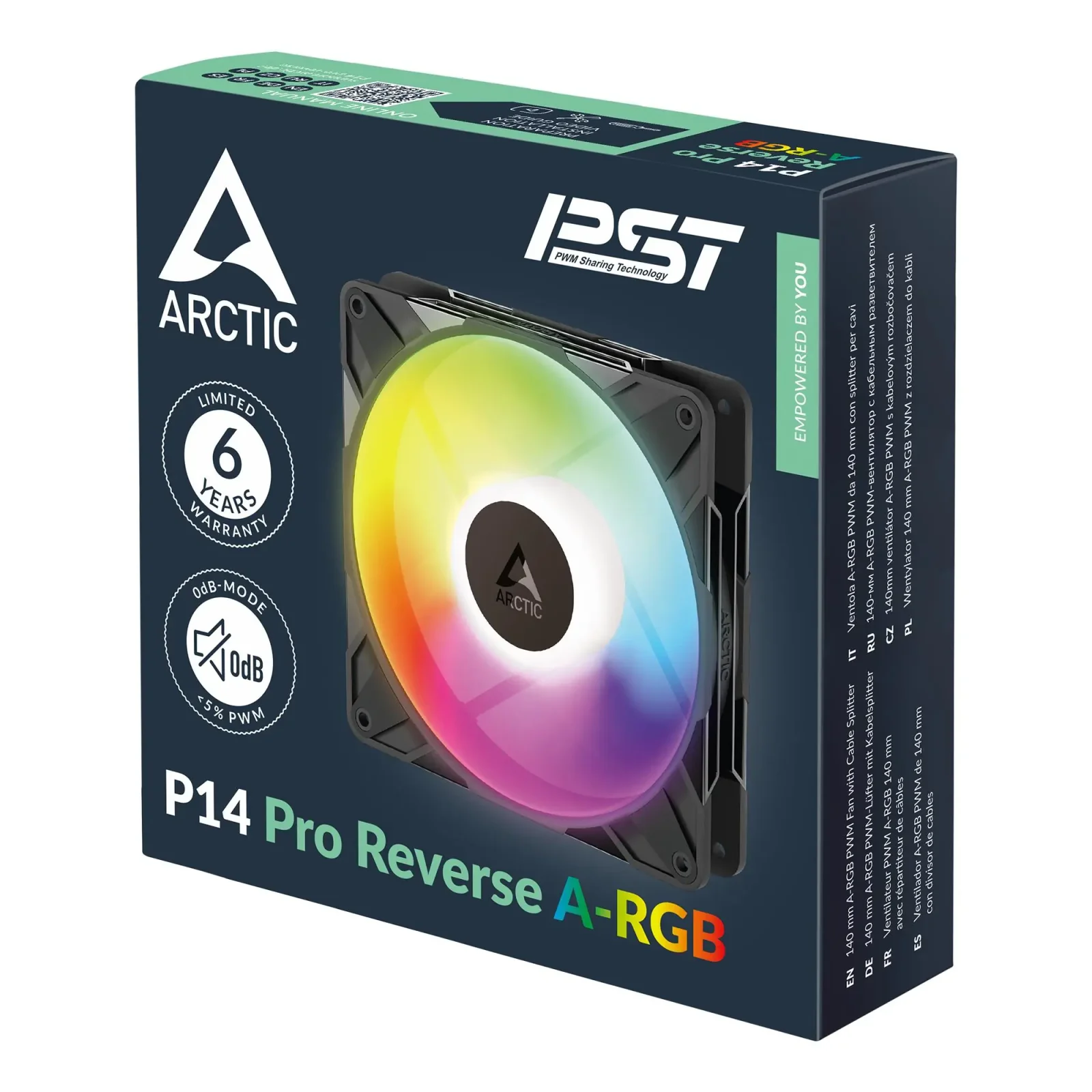 Корпусний вентилятор 140MM P14 PRO REVERSE A-RGB ACFAN00323A ARCTIC UA
