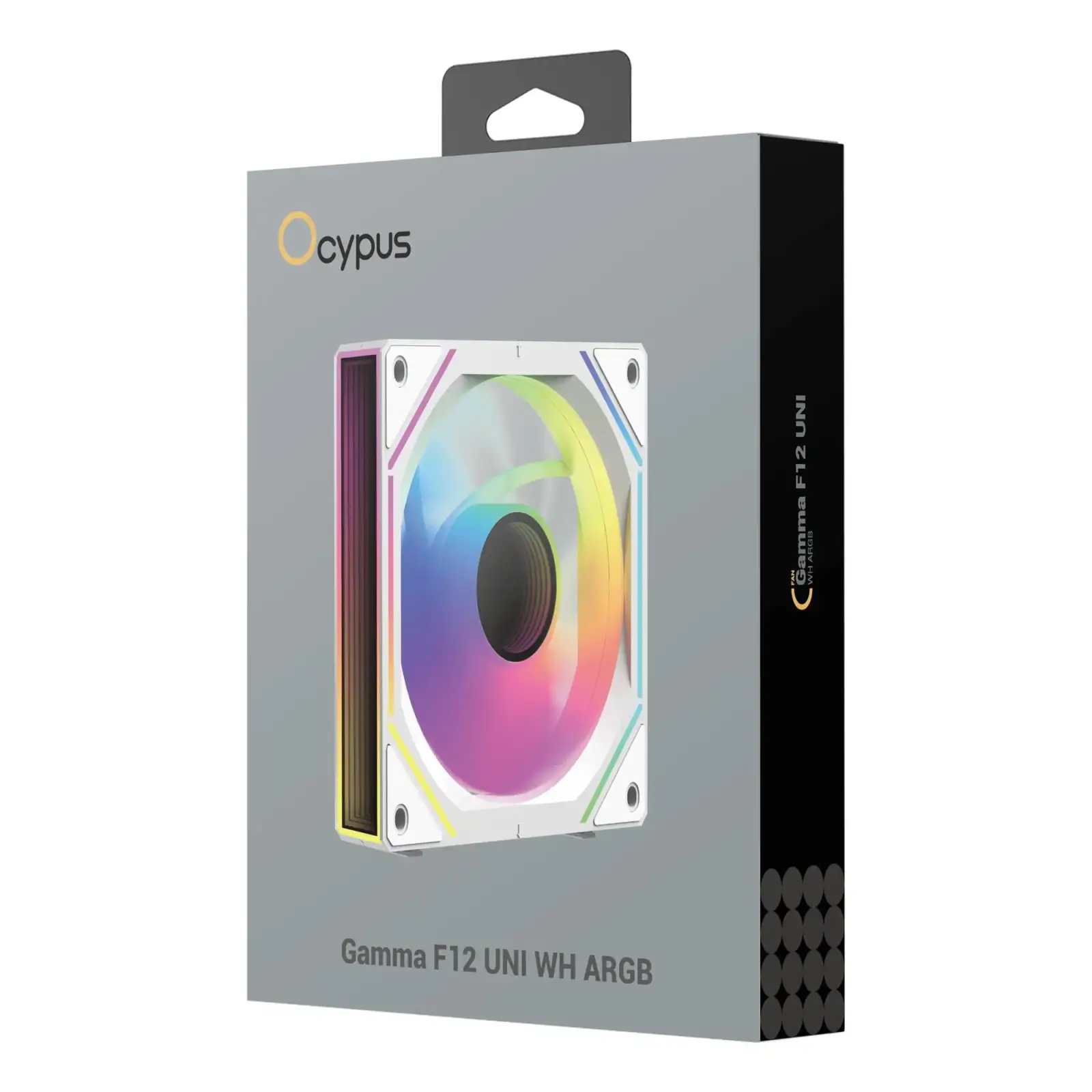 Корпусний вентилятор 120MM GAMMA F12 ARGB REVERSE BLADE білий (GAMMA-F12-WH1AM01U-GL) OCYPUS UA