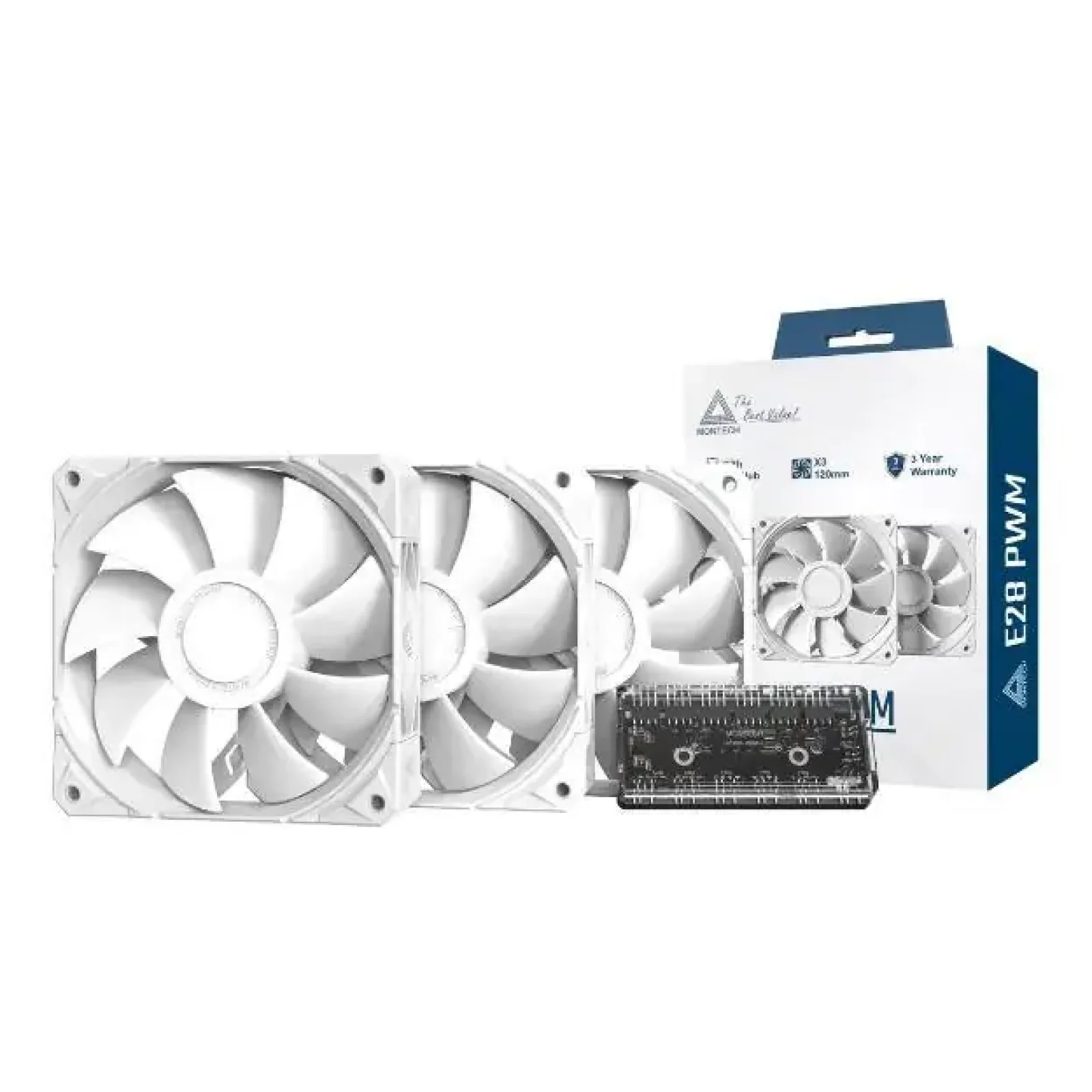 Набір із трьох вентиляторів для корпусу 120MM E28 3 PACK(W) MONTECH UA