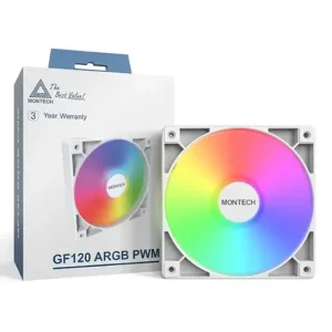 Набір із трьох вентиляторів для корпусу 120MM GF120 V2 ARGB PWM 3I1(W) MONTECH UA