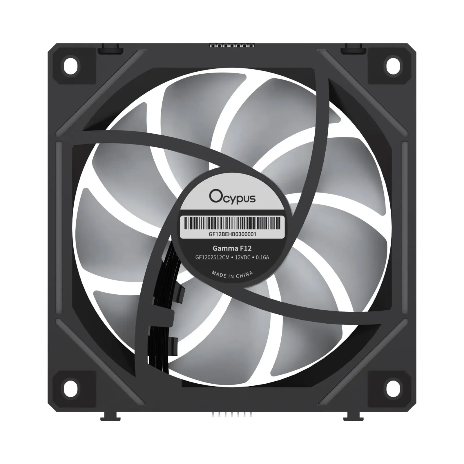 Набір із трьох вентиляторів для корпусу 120MM GAMMA F12 UNI BK ARGB REVERSE BLADE 3 IN 1 (GAMMA-F12-BK3AM01U-GL) OCYPUS UA