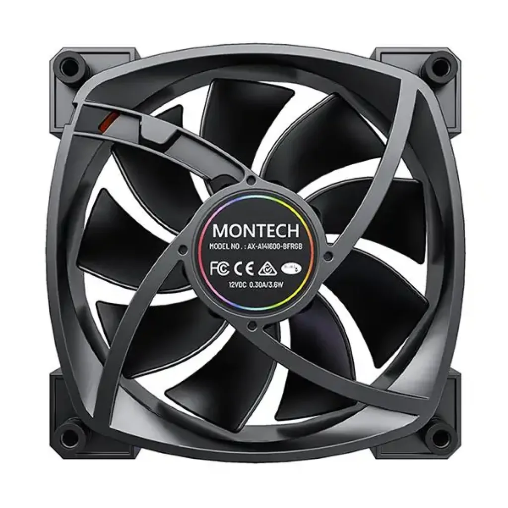 Корпусний вентилятор 140MM AX140 PWM BLACK MONTECH UA