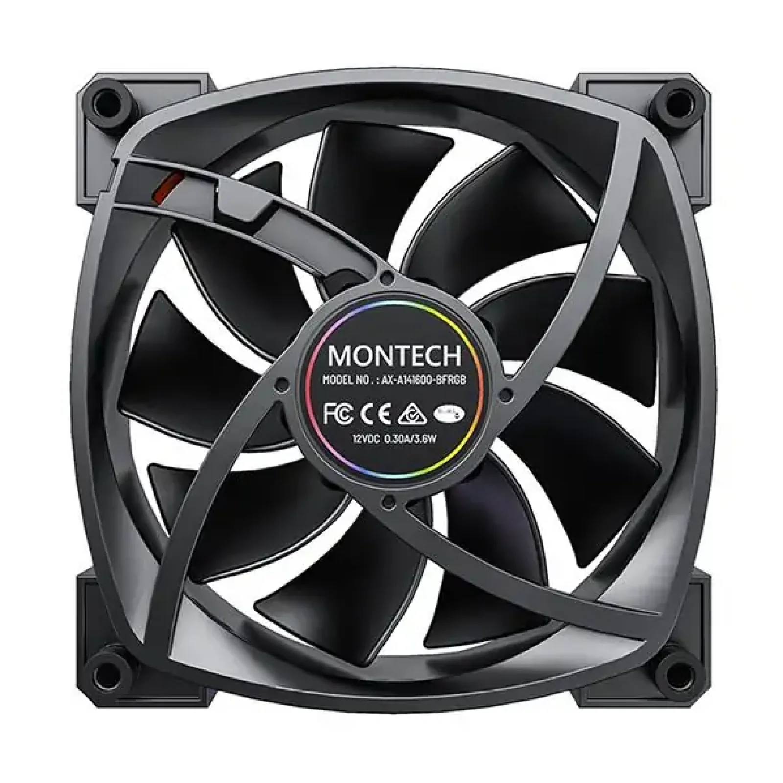 Корпусний вентилятор 140MM AX140 PWM BLACK MONTECH UA