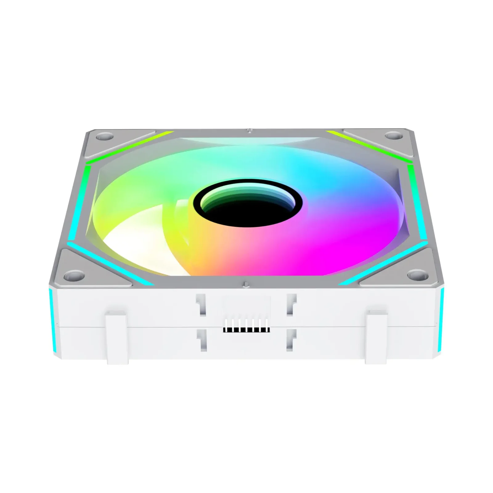 Набір із трьох вентиляторів для корпусу 120MM GAMMA F12 UNI WH ARGB REVERSE BLADE 3 IN 1 (GAMMA-F12-WH3AM01U-GL) OCYPUS UA