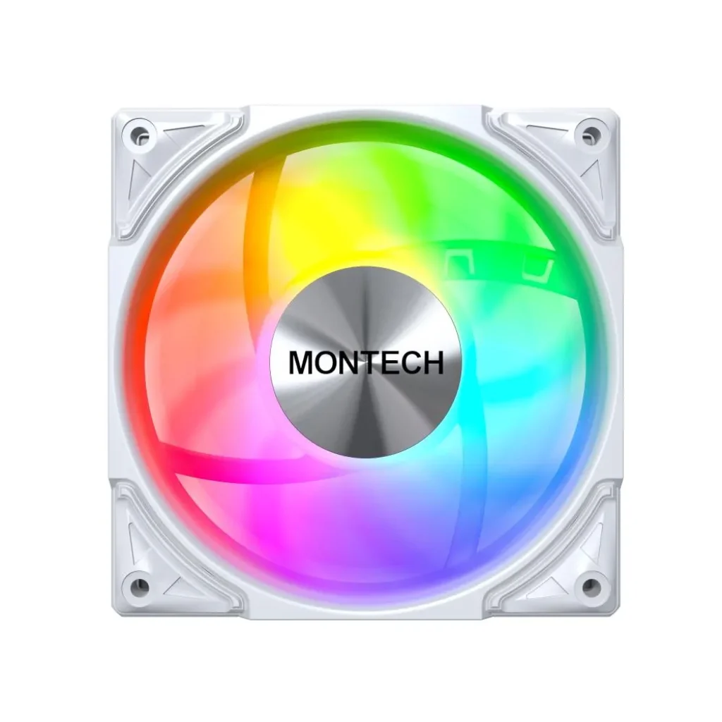 Корпусний вентилятор 120MM METAL PRO 12 ARGB PWM WHITE MONTECH UA