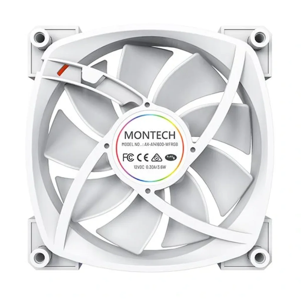 Корпусний вентилятор 140MM AX140 PWM WHITE MONTECH UA