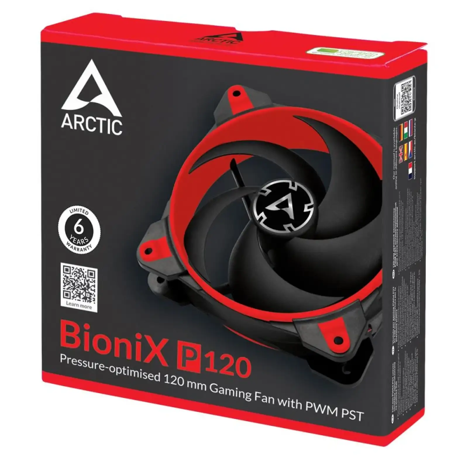 Корпусный вентилятор Arctic BioniX P120 Red (ACFAN00115A) UA