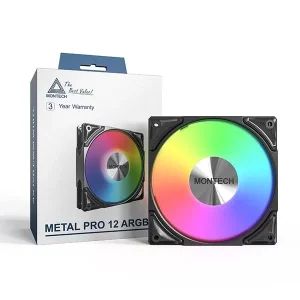 Корпусний вентилятор 120MM METAL PRO 12 ARGB PWM BLACK MONTECH UA