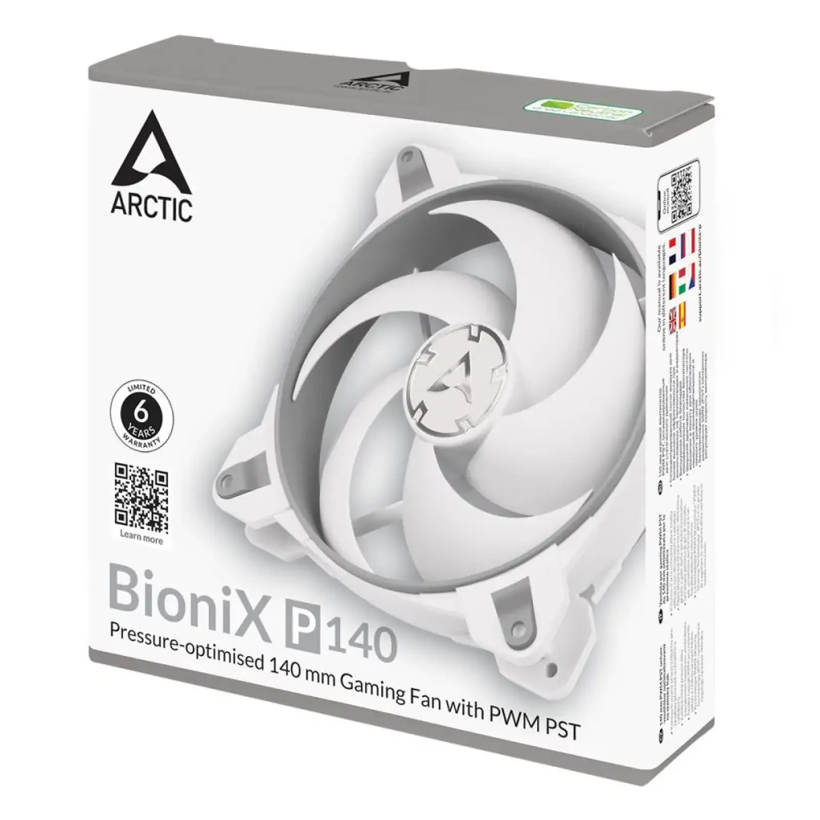 Корпусный вентилятор Arctic BioniX P140 Grey/White (ACFAN00160A) UA