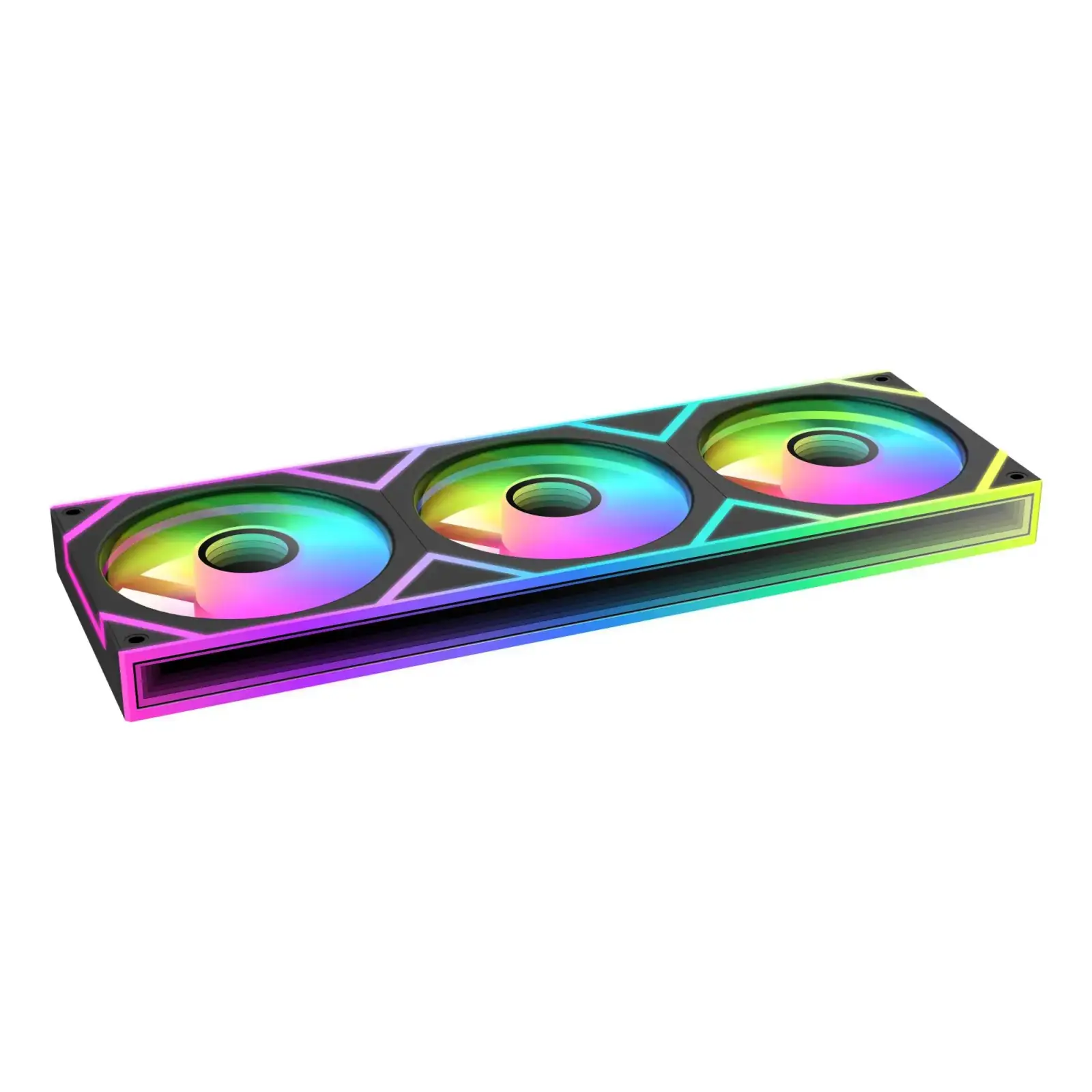 Корпусний вентилятор 120MM GAMMA F36 ARGB REVERSE BLADE чорний (GAMMA-F36-BK3AM001-GL) OCYPUS UA